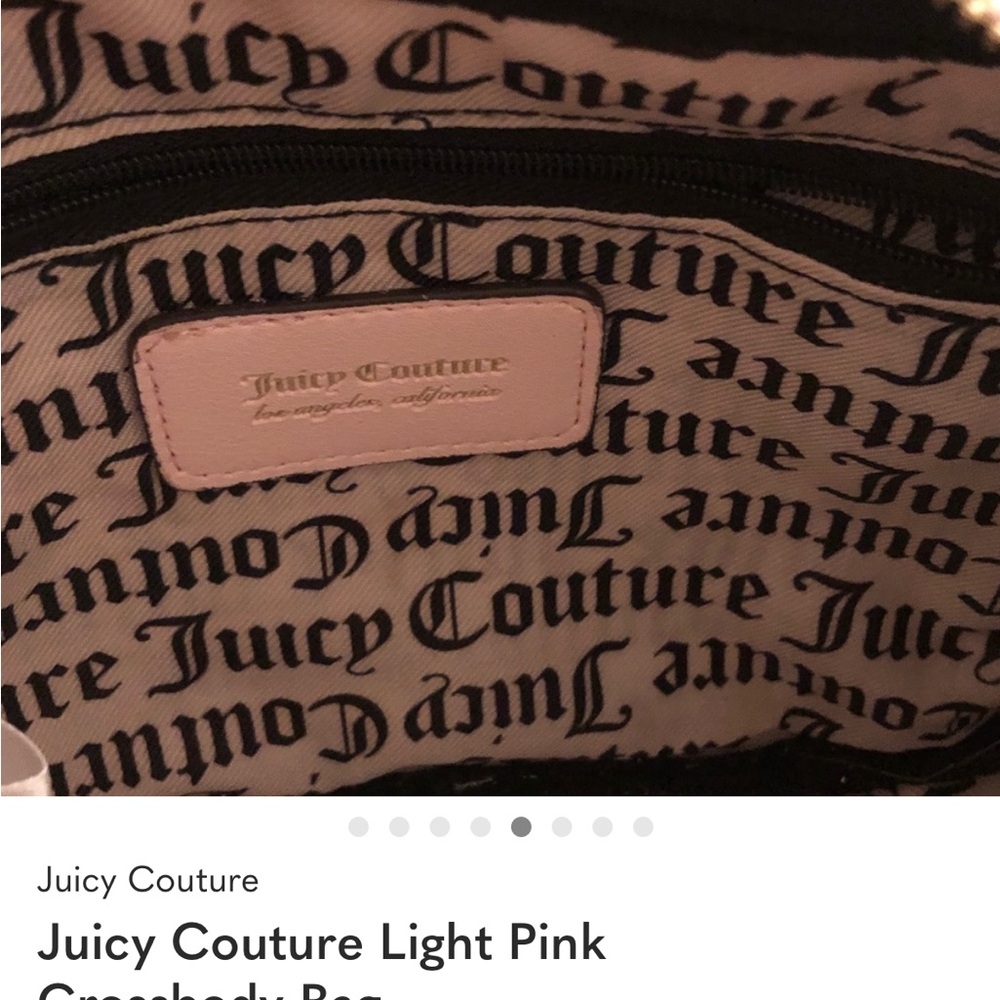 Juicy Couture New, Soft, Blush Pink Crossbody Bag - Picture 7 of 7